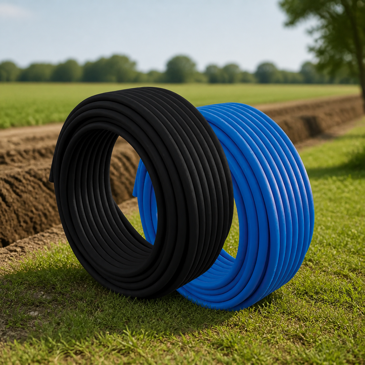 KALDE PE100 Mavi İçme Suyu Kangal Boru | 20 - 63 mm | PN10 - PN16 - 63 / 16Atü