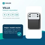 Solem VILLA LCD Ekranlı Wi-Fi & Bluetooth Sulama Ünitesi