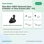Rain Bird 100HV Solenoid Vana Kollektör ve Vana Kutusu Seti - 4'lü - Rain Bird solenoid vana seti