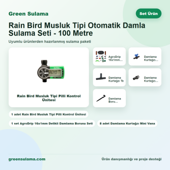Rain Bird Musluk Tipi Otomatik Damla Sulama Seti - 100 Metre - otomatik damla sulama seti