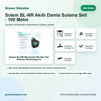 Solem BL-NR Akıllı Damla Sulama Seti - 100 Metre - Solem BL-NR akıllı damla sulama seti