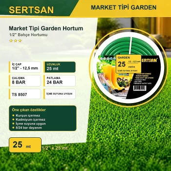 Sertsan Garden Bahçe Hortumu 25 m Sertsan Bahçe Hortumları ürün görseli