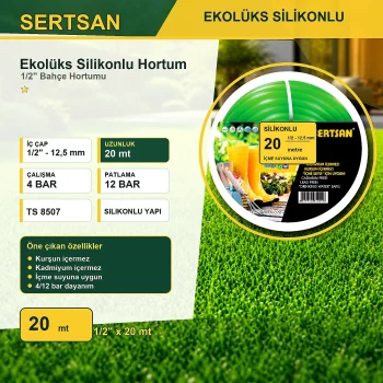 Sertsan Ekolüks Silikonlu Bahçe Hortumu 20 m Sertsan Bahçe Hortumları ürün görseli