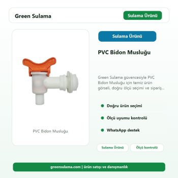 PVC Bidon Musluğu Green Sulama ana ürün görseli