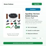 AgroDrip 16x1mm Delikli Damlama Borusu Seti Green Sulama ana ürün görseli