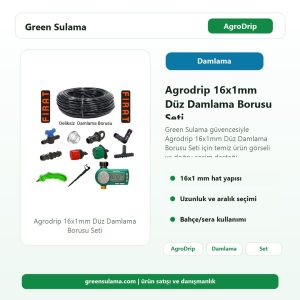 AgroDrip 16x1mm Delikli Damlama Borusu Seti 2 agrodrip 16x1mm duz damlama borusu seti ana gorsel v2