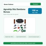 Fırat Agrodrip 16x1mm Düz Damlama Borusu Seti 100mt Fırat Damlama Sulama Borusu Setleri ürün görseli