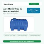Akro Plastik Yatay Su Deposu Modelleri 2.000LT Beyaz Akro Su Depoları ürün görseli