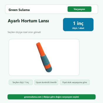 Üzümcü Ayarlı Hortum Lansı – 1″ urun gorseli
