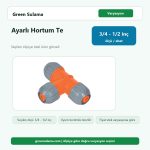 Üzümcü Ayarlı Hortum Te 3 4” • 1 2” Üzümcü Ek Parçalar ürün görseli