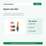 Ayarlı Lans Seti hortum ve bahçe sulama aksesuarı