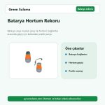 Batarya Hortum Rekoru hortum ve bahçe sulama aksesuarı