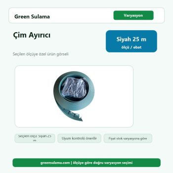 Genel Çim Ayırıcı – Siyah 25mt. urun gorseli
