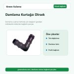 Damlama Kurtağzı Dirsek hortum ve bahçe sulama aksesuarı
