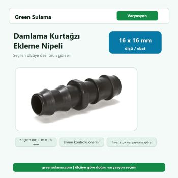 Hekimoğlu Damlama Kurtağzı Ekleme Nipeli 16x16 Hekimoğlu Damlama Sulama Sistemleri ürün görseli