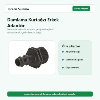 Damlama Kurtağzı Erkek Adaptör hortum ve bahçe sulama aksesuarı
