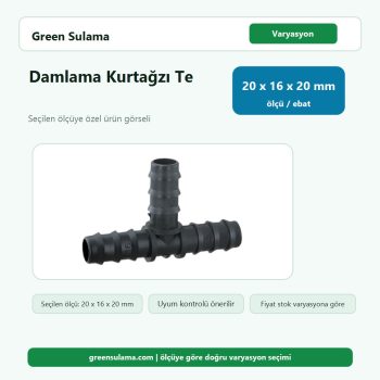 Hekimoğlu Damlama Kurtağzı Te 20x16x20 Hekimoğlu Damlama Sulama Sistemleri ürün görseli