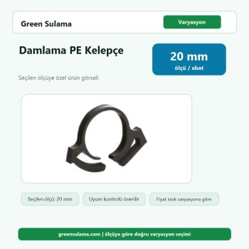 Hekimoğlu Damlama PE Kelepçe 20 Hekimoğlu Damlama Sulama Sistemleri ürün görseli