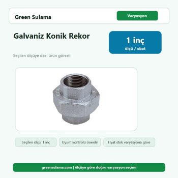 Trakya Galvaniz Konik Rekor 1" Trakya Galvaniz Fittings Malzemeler ürün görseli