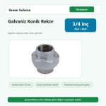 Trakya Galvaniz Konik Rekor 3 4" Trakya Galvaniz Fittings Malzemeler ürün görseli