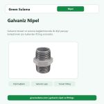 Galvaniz Nipel galvaniz nipel ve dişli tesisat bağlantısı