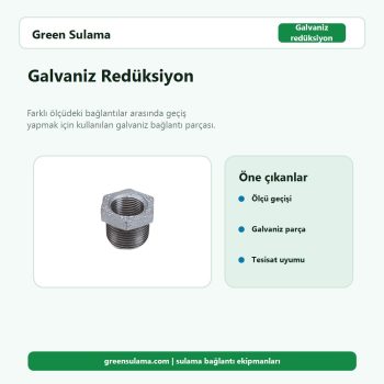 Galvaniz Redüksiyon hortum ve bahçe sulama aksesuarı