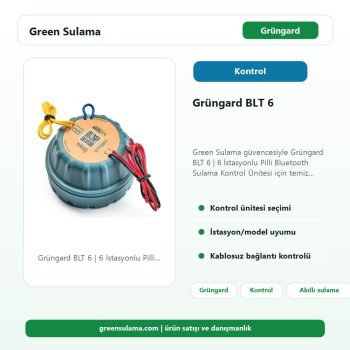 Grüngard BLT 6 | 6 İstasyonlu Pilli Bluetooth Sulama Kontrol Ünitesi Green Sulama ana ürün görseli