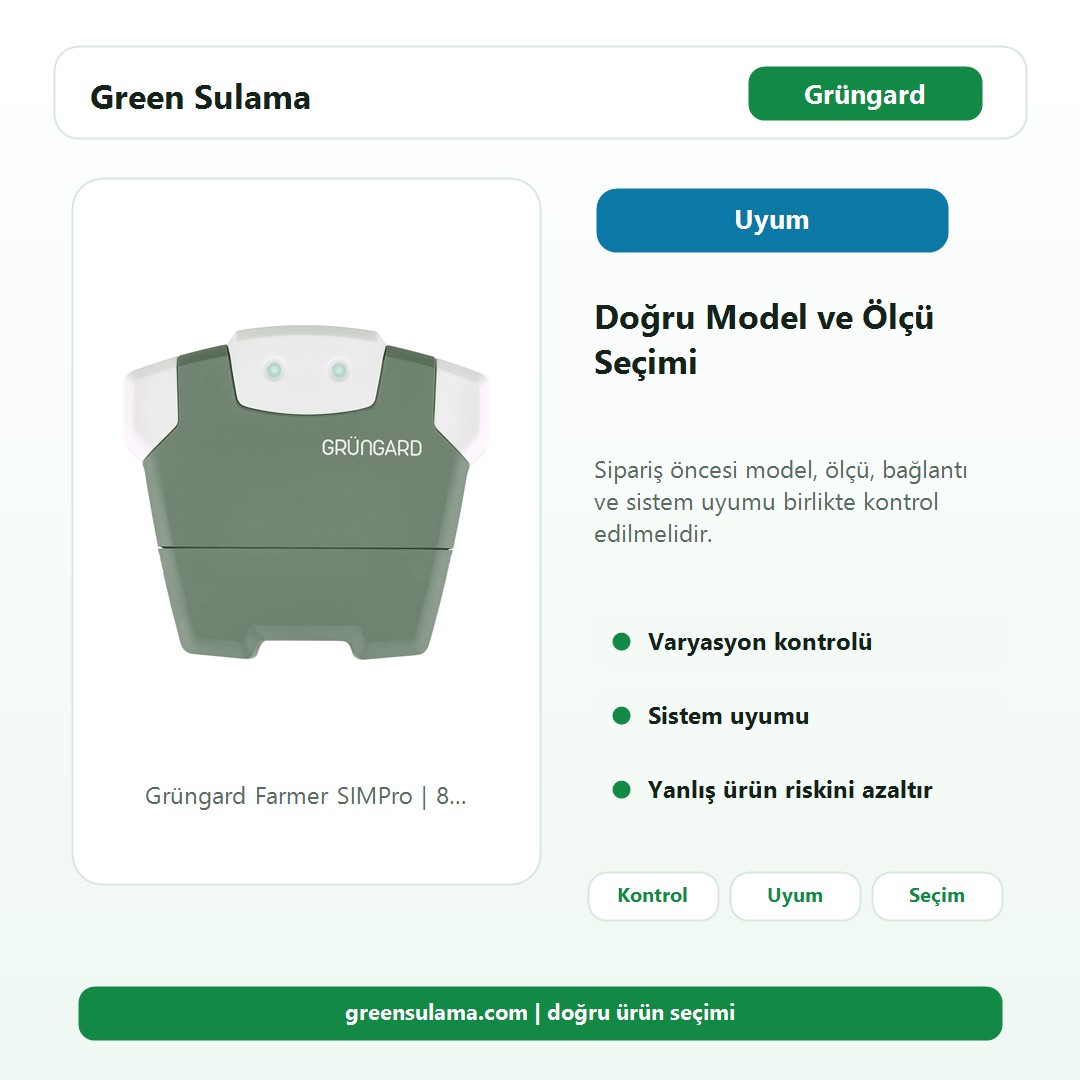 Bingol Kontrol Unitesi Karari: Solem Mobil Yonetim, Klasik Panel ve Yedek Istasyon Hesabi 1 Grüngard Farmer SIMPro | 8 İstasyonlu 24V Elektrikli GSM Sulama Kontrol Ünitesi model ölçü uyum seçim görseli