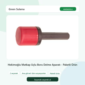 Hekimoğlu Matkap Uçlu Boru Delme Aparatı - Paketli Ürün tüm varyasyon seçenekleri