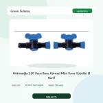Hekimoğlu 250 Yassı Boru Küresel Mini Vana Yüzüklü Ø 16x17 Kurt Ağızlı - 100 Adet Paket gerçek katalog ürün görseli