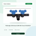 Hekimoğlu 266 Küresel Çiftli Mini Vana Ø 20x20x20 - 50 Adet Paket gerçek katalog ürün görseli