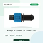 Hekimoğlu 715 Yassı Vidalı Çıkış Adaptörü Ø 22x19 - 100 Adet Paket gerçek katalog ürün görseli
