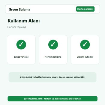 Hortum Toplama bahçe sulama kullanım alanı
