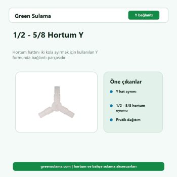 1/2 - 5/8 Hortum Y hortum ve bahçe sulama aksesuarı