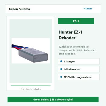 Hunter EZ-1 tek istasyonlu dekoder