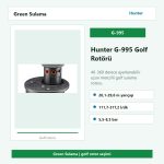 Hunter G-995 40-360 derece ayarlı golf rotoru