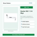 Hunter HSJ 1 1/4 dişli mafsallı rotor bağlantısı