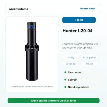 Hunter I-20-04 3/4 inç profesyonel rotor