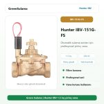 Hunter IBV-151G-FS pirinç solenoid vana