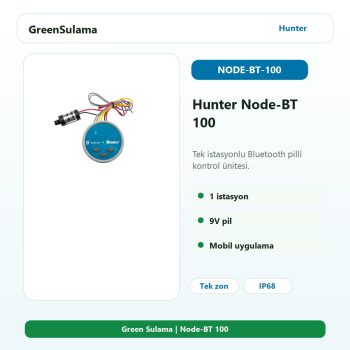 Hunter Node-BT 100 tek istasyon Bluetooth pilli kontrol ünitesi