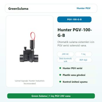 Hunter PGV-100-G-B 24V solenoid vana
