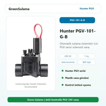 Hunter PGV-101-G-B 24V solenoid vana