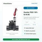 Hunter PGV-101-G-B-DC 9V DC kilitlemeli solenoid vana