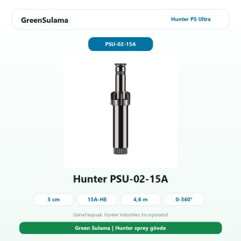 Hunter PS Ultra PSU-02-15A 5 cm 15A HE nozullu sprey spring ana ürün görseli