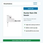 Hunter Rain-Clik Quick Response yağmur sensörü
