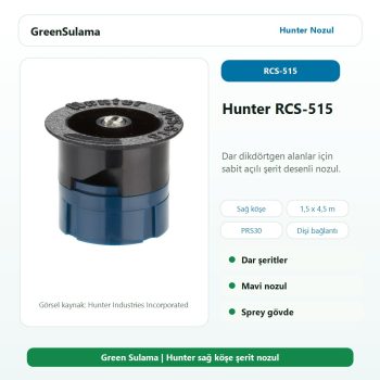 Hunter RCS-515 sağ köşe şerit nozul ana ürün görseli