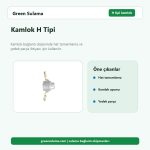 Kamlok H Tipi hortum ve bahçe sulama aksesuarı