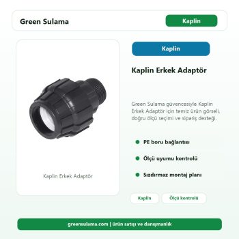 Kaplin Erkek Adaptör Green Sulama ana ürün görseli