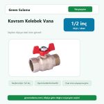 Kavram Metal Erkek Dişi Kelebek Vana 1 2" Kavram Boru Montaj Malzemesi ürün görseli