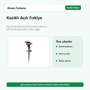 Kazıklı Açılı Fıskiye hortum ve bahçe sulama aksesuarı